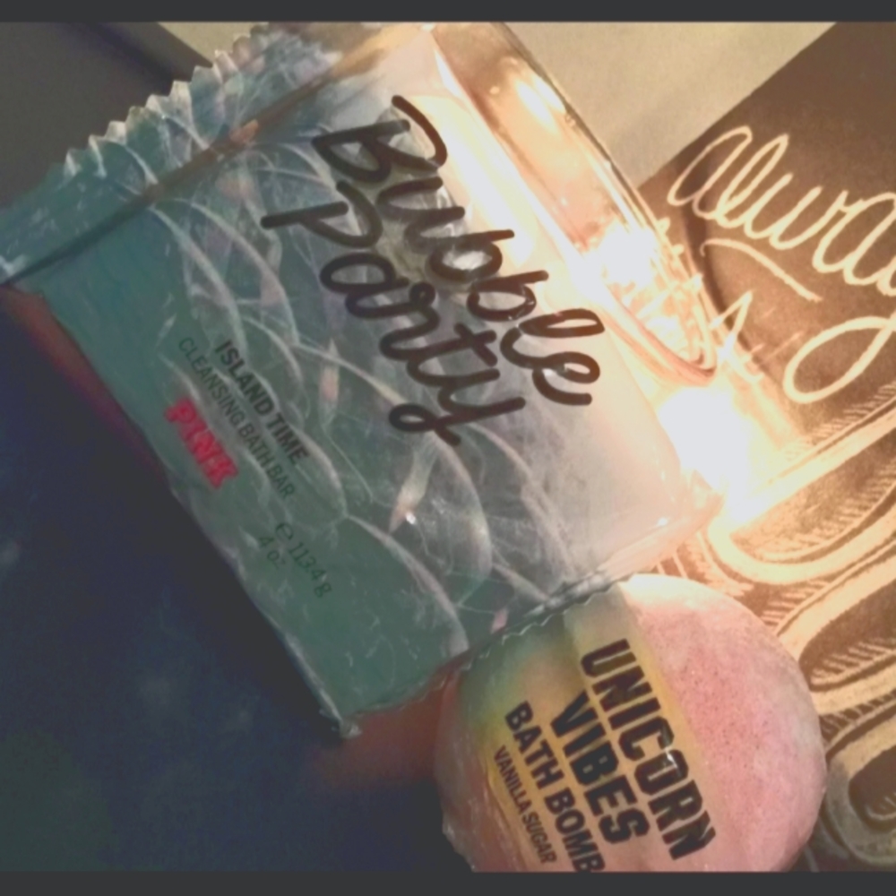 Pink bath bundle
